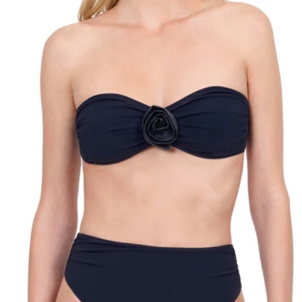 NWT Gottex Rosebud Bandeau Bikini Top